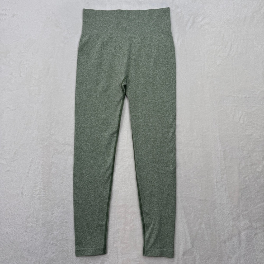 Leggings‎ Women Medium Green Seamless High Waisted Heathered Activewear